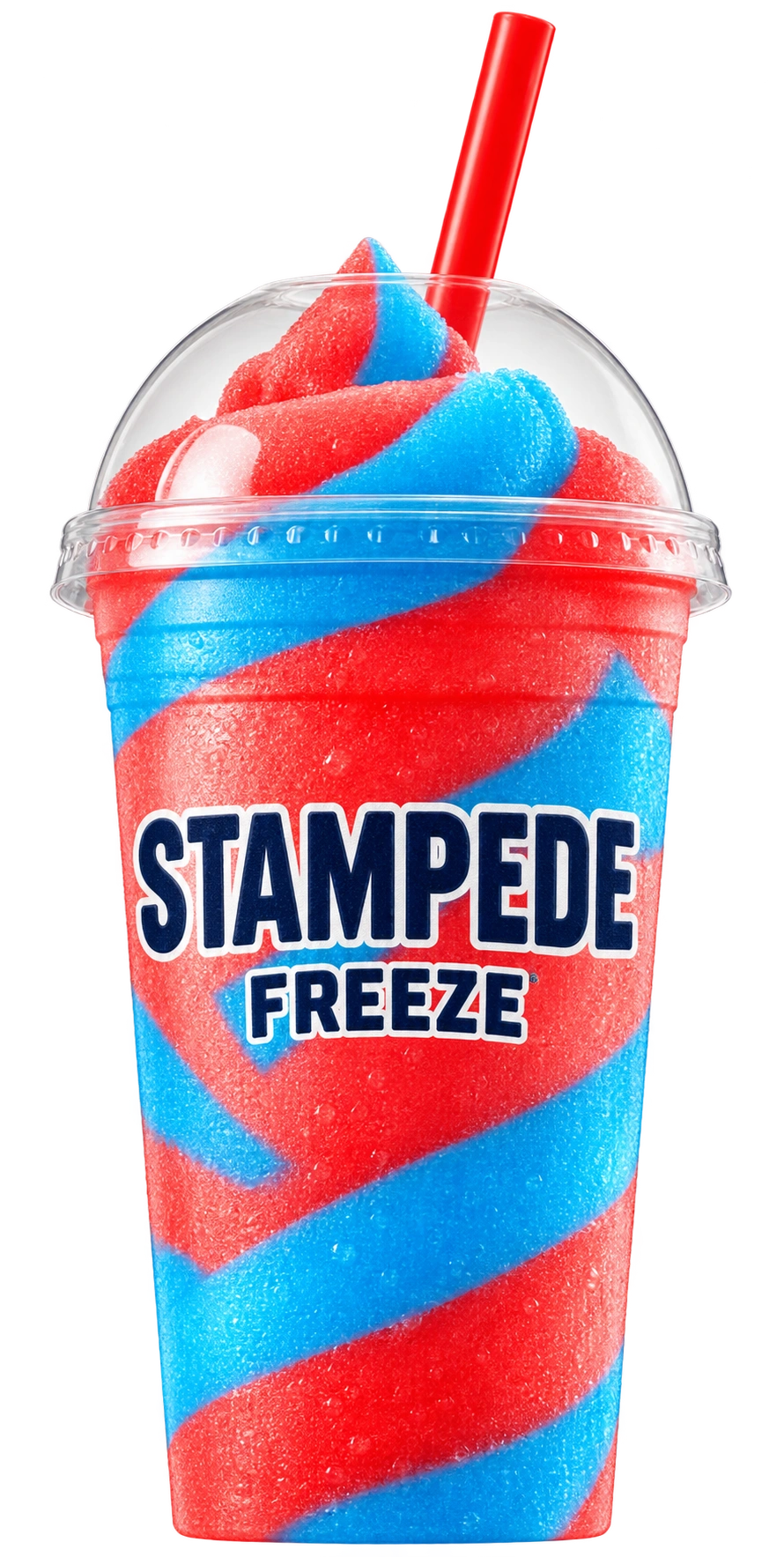Red and blue Stampede Freeze cup